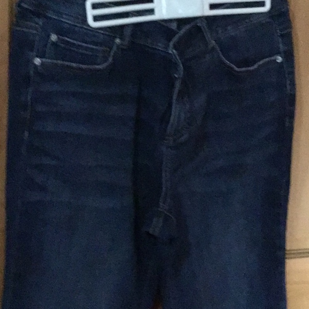INC International Concepts Dark Blue Flare Jeans